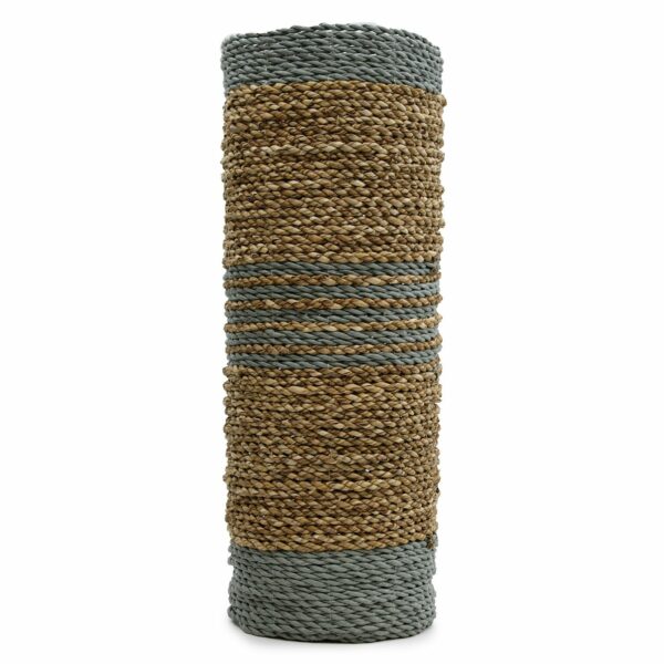 Seagrass & Abu-Abu Raffia Set - 2 Vase & 2 Bins - Image 6