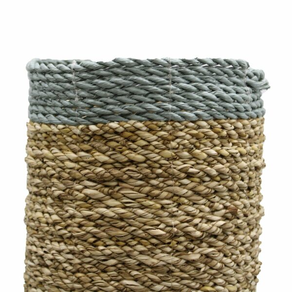 Seagrass & Abu-Abu Raffia Set - 2 Vase & 2 Bins - Image 7