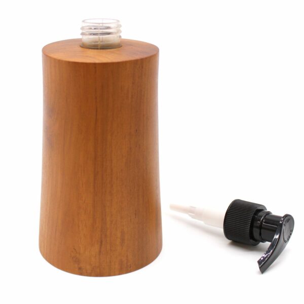 Natural Teakwood Soap Dispenser - Taper - Image 5