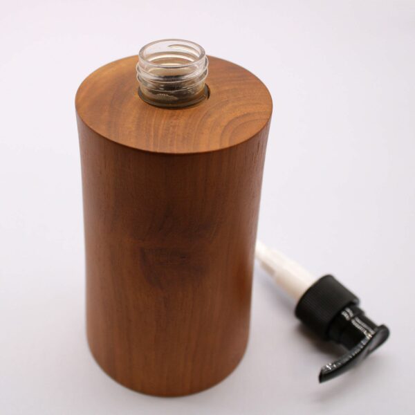 Natural Teakwood Soap Dispenser - Taper - Image 8