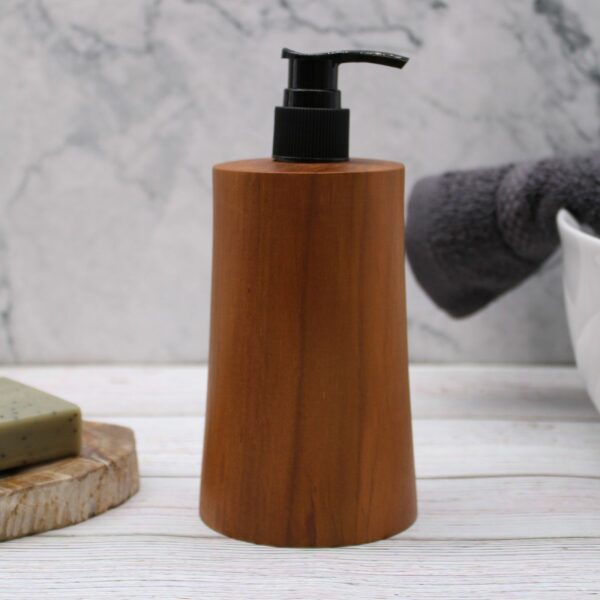 Natural Teakwood Soap Dispenser - Taper - Image 12