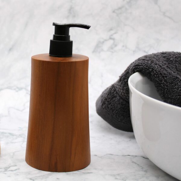 Natural Teakwood Soap Dispenser - Taper - Image 13