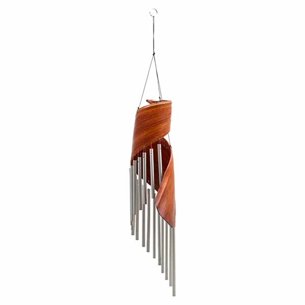 Coconut Leaf Wind Chimes - Natural - Image 2