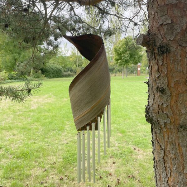 Coconut Leaf Wind Chimes - Natural - Image 7