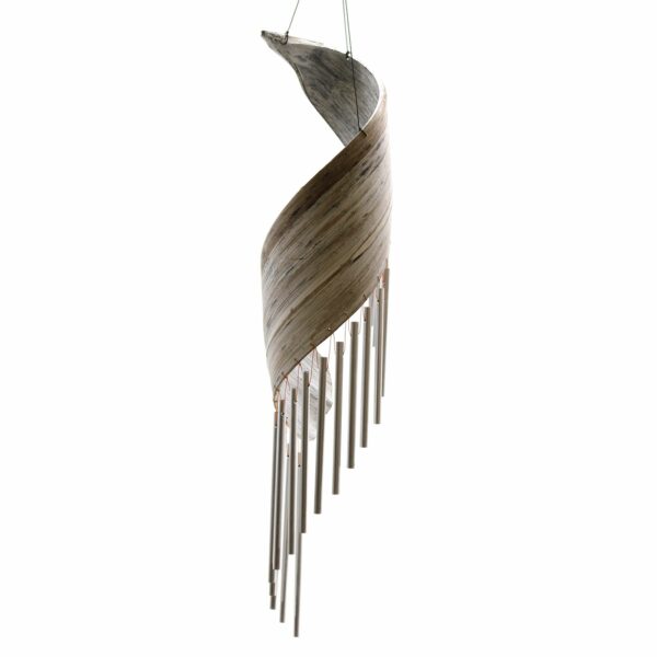 Coconut Leaf Wind Chimes - Whitewash - Image 3