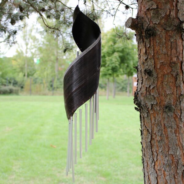 Coconut Leaf Wind Chimes - Chocolate - Image 5