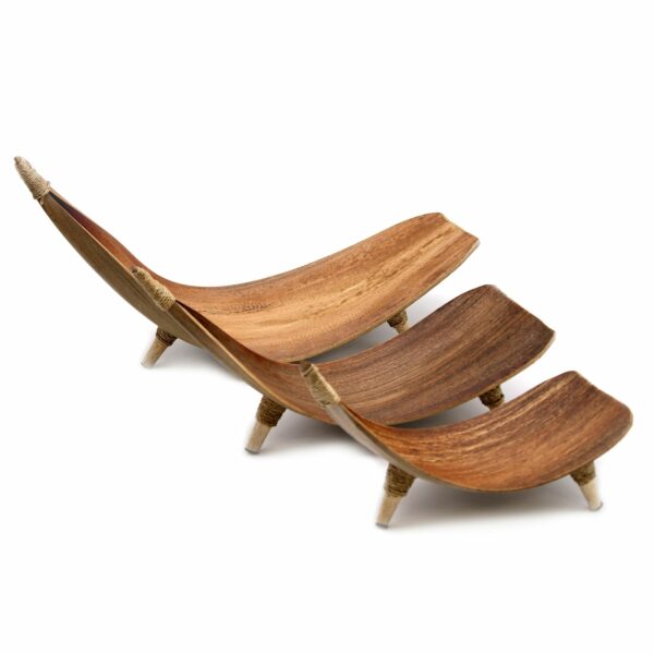 Coconut Leaf Fruit Bowl Set - Natural - Image 5