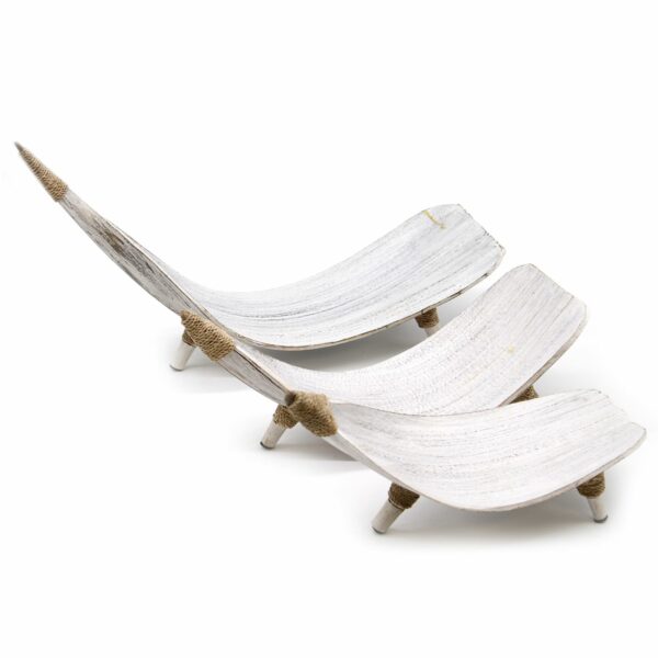 Coconut Leaf Fruit Bowl Set - Whitewash - Image 5