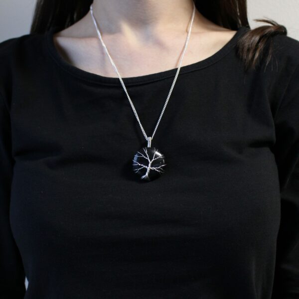 Tree of Life Gemstone Necklace - Black Onyx - Image 4