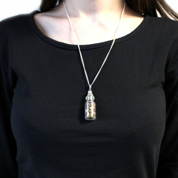 Bottled Gemstones Necklace - Tiger Eye - Image 3