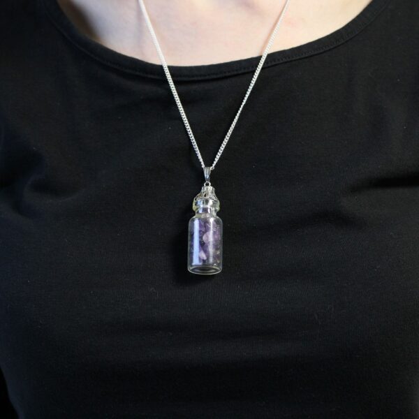 Bottled Gemstones Necklace - Amethyst - Image 3