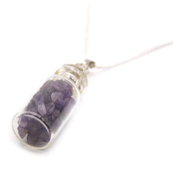 Bottled Gemstones Necklace - Amethyst - Image 4