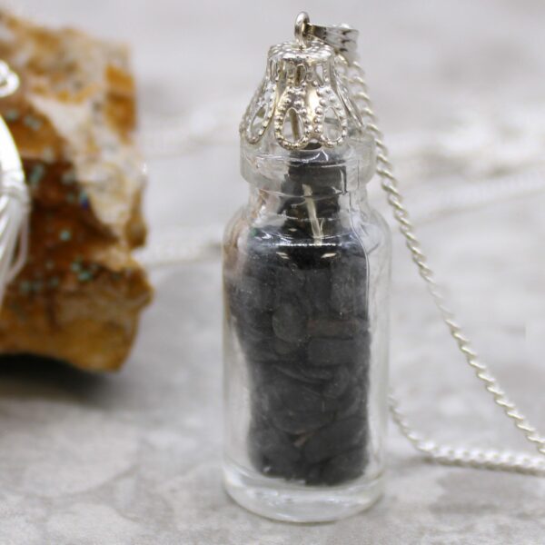 Bottled Gemstones Necklace - Black Onyx - Image 3