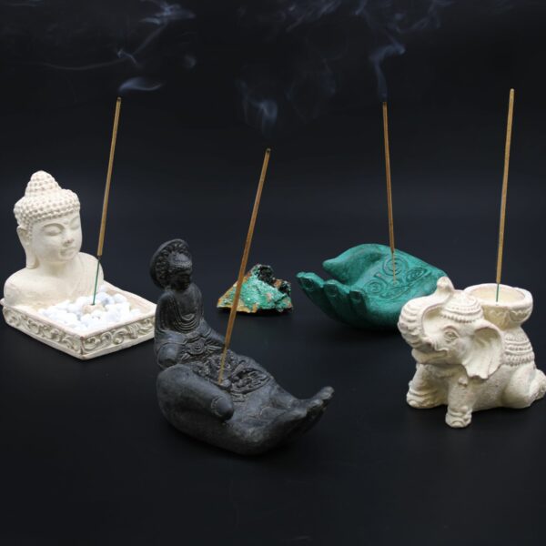 Buddah & Hand Incense Burner (black) - Image 2