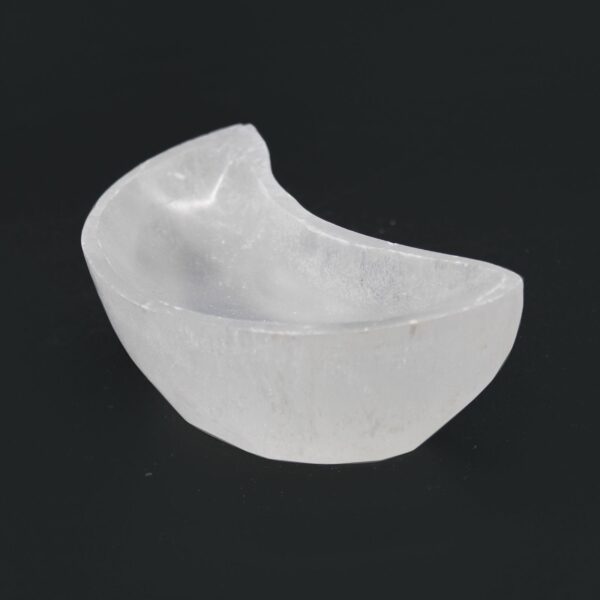 Selenite Moon Bowl - 10cm - Image 3