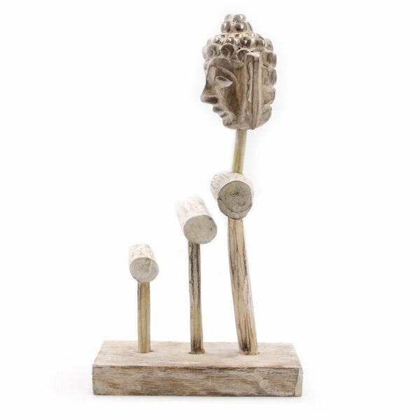 Three Branch & Buddha Stand - Whitewash - Image 2