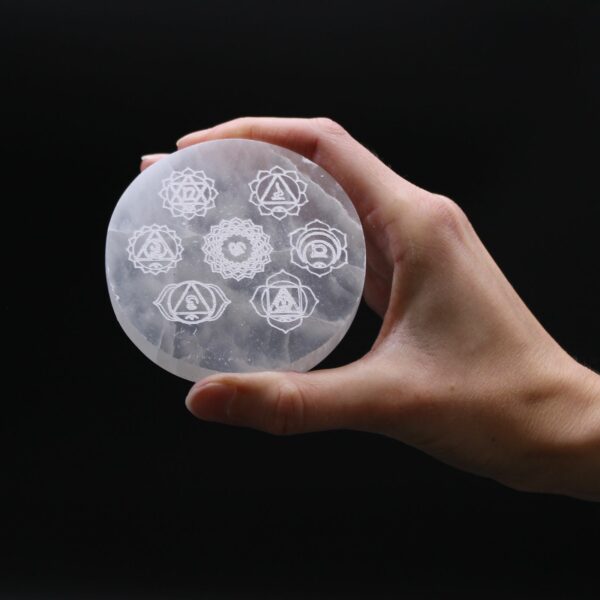 Small Charging Plate 8cm - Chakra Design - Image 2