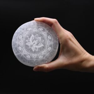 Medium Charging Plate 10cm -  Lotus Mandala