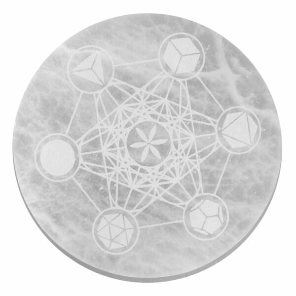 Large Charging Plate 18cm - Sacred Geometry - Image 2