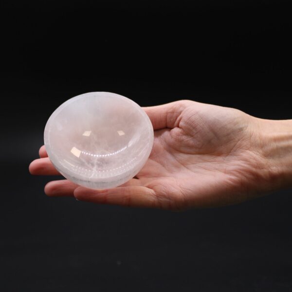 Selenite Round Bowl - 8cm - Image 5