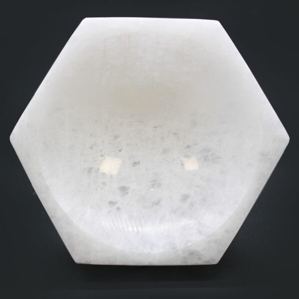 Selenite Hex Bowl - 15cm - Image 3