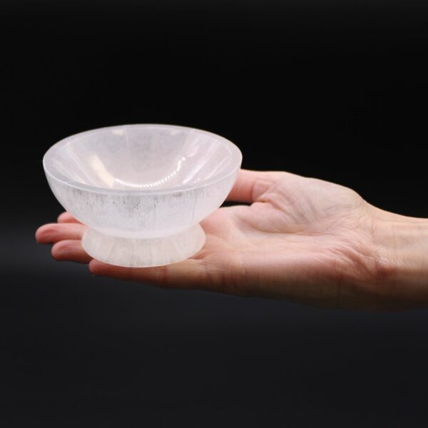 Selenite Ritual Bowl  - 10cm - Image 4