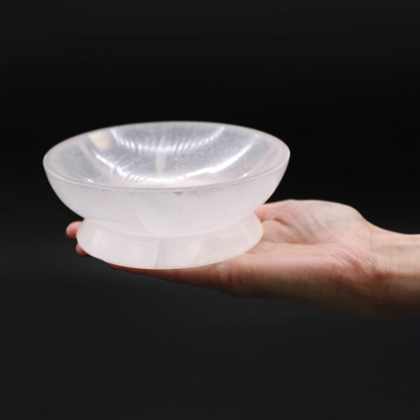 Selenite Ritual Bowl  - 13cm - Image 4