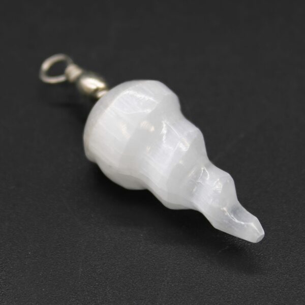 Selenite Spiral Pendant - Image 4