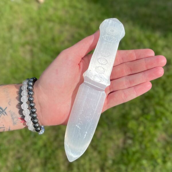 Selenite Ritual Knife - Chakra - Image 4