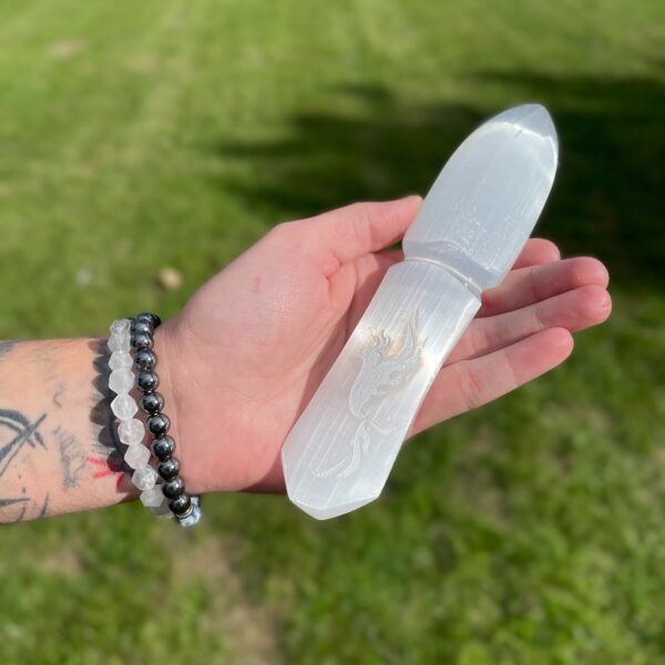 Selenite Ritual Knife - Letting go of the past - Image 4