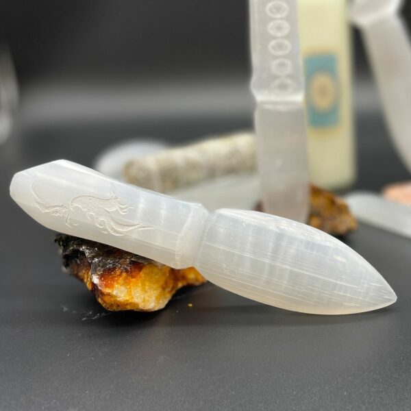 Selenite Ritual Knife - Letting go of the past - Image 8