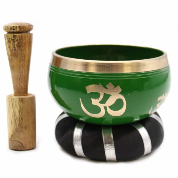 Tree of Life Singing Bowl Set- Green 10.7cm - Image 6