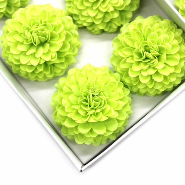 Craft Soap Flower - Small Chrysanthemum - Light Green - Image 2