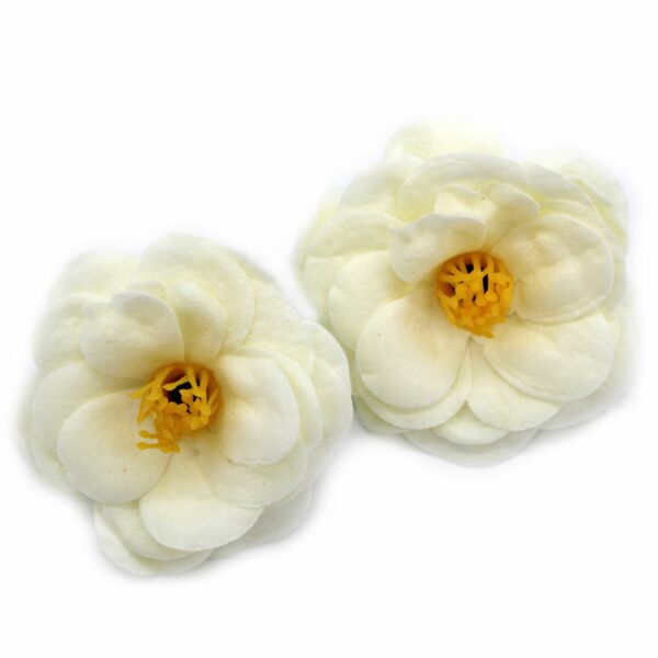 Craft Soap Flower - Camellia - Cream - Image 2