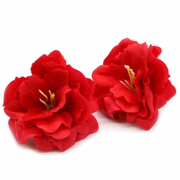 Craft Soap Flower - Small Peony - Red - Image 2