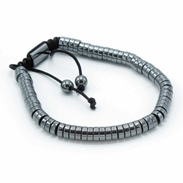 Magnetic Hematite Shamballa Bracelet -  Circles - Image 2