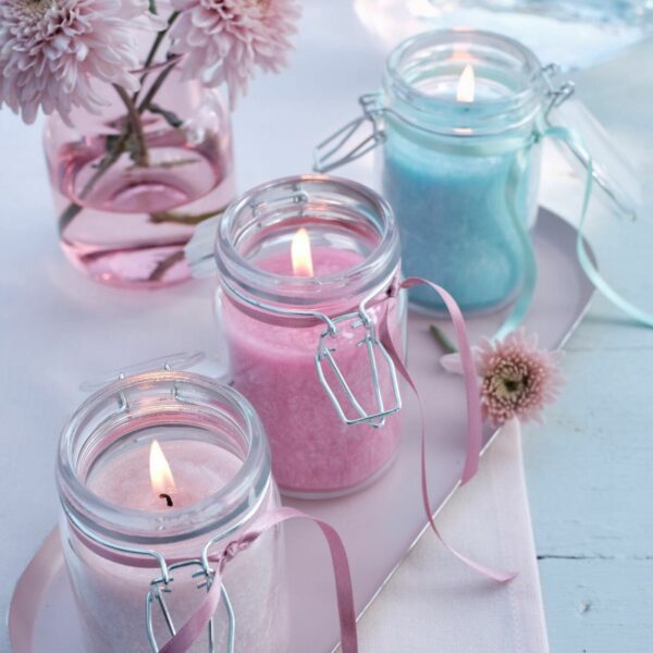 Pure Olive Wax Jar Candle 120x70 - Antique Rose - Image 2