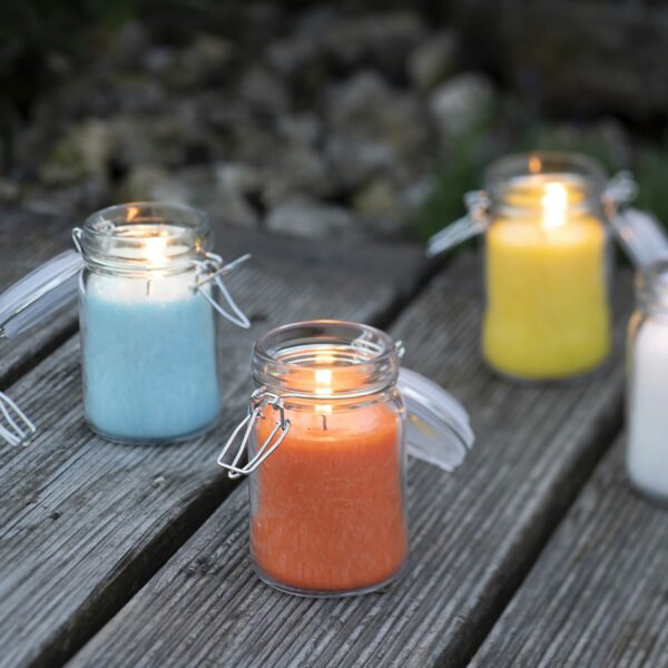 Pure Olive Wax Jar Candle 120x70 - Turquoise - Image 2
