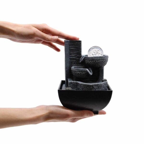 Tabletop Water Feature - 18cm - Relaxing Pouring Pots - Image 4