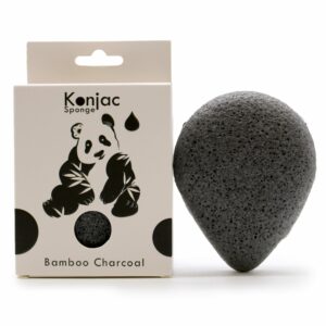 Teardrop Konjac Sponge - Bamboo Charcoal - Anti-bacterial