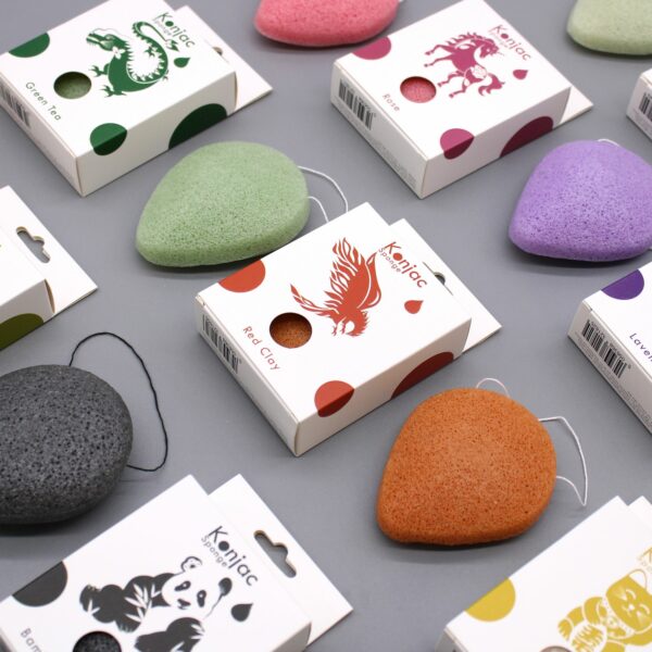 Teardrop Konjac Sponge - Rose - Anti-aging - Image 2