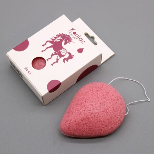 Teardrop Konjac Sponge - Rose - Anti-aging - Image 5