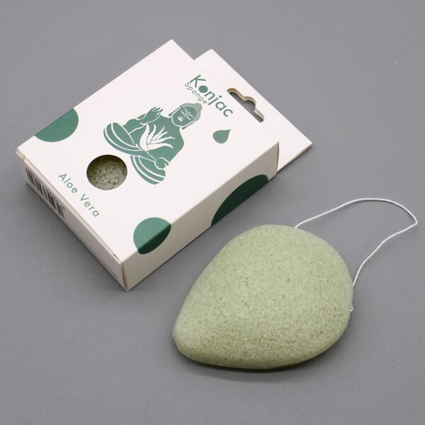 Teardrop Konjac Sponge - Aloe Vera - Healing - Image 5