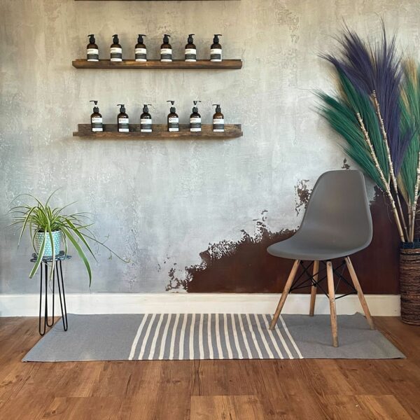 Indian Cotton Rug - 70x170cm - Grey - Image 2