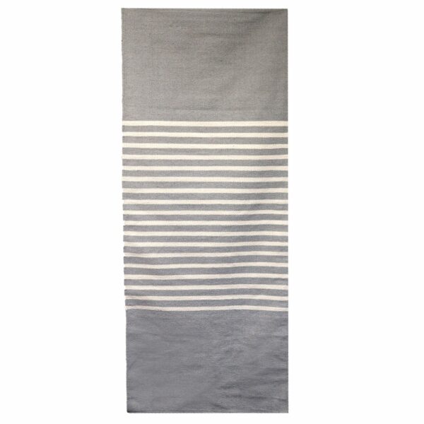Indian Cotton Rug - 70x170cm - Grey - Image 5