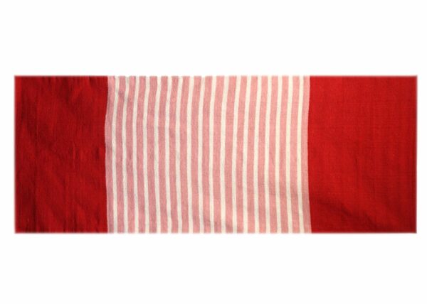 Indian Cotton Rug - 70x170cm - Red/Pink - Image 5