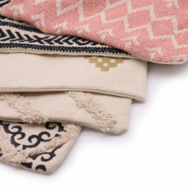 Classic Cushion Cover - Lux Criss-Cross & Print - 45x45cm - Image 2