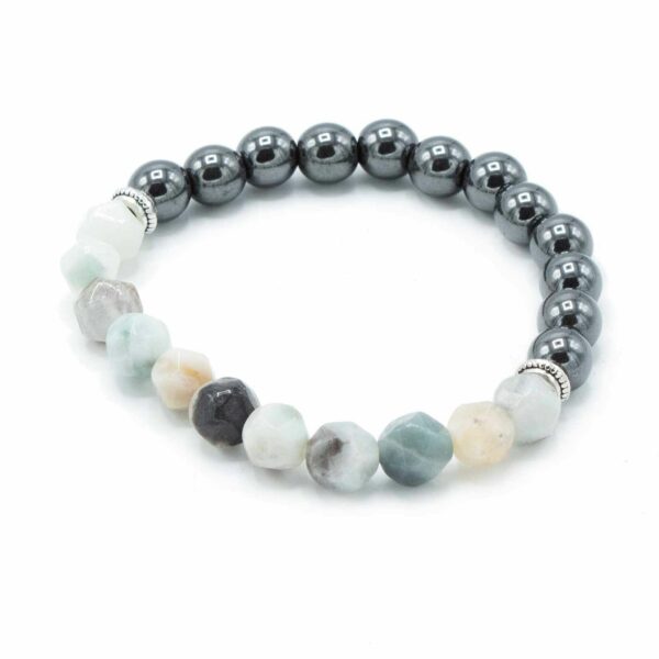 Faceted Gemstone Bracelet - Magnetic Mountain Jade - Image 4