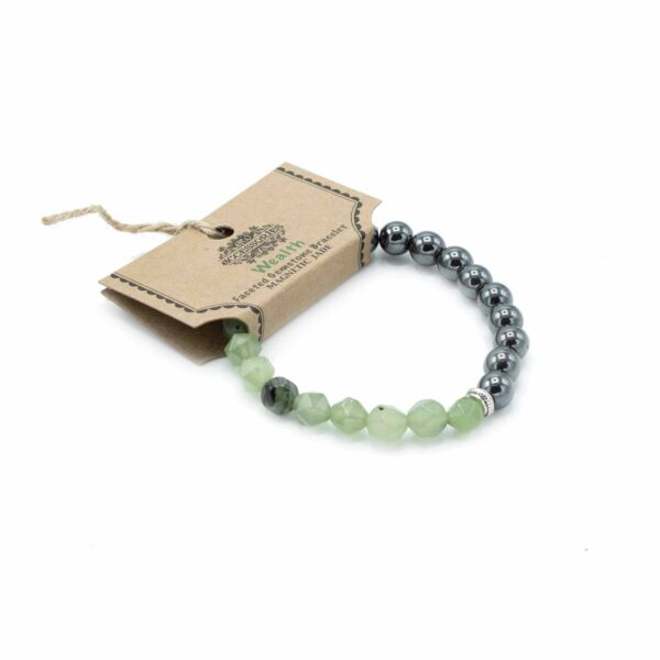 Faceted Gemstone Bracelet - Magnetic Jade - Image 2