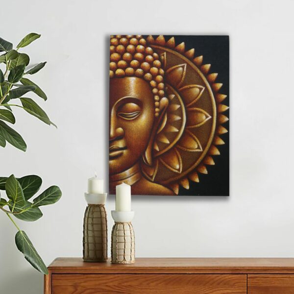 Gold Half Buddha Mandala 60x80cm - Image 4